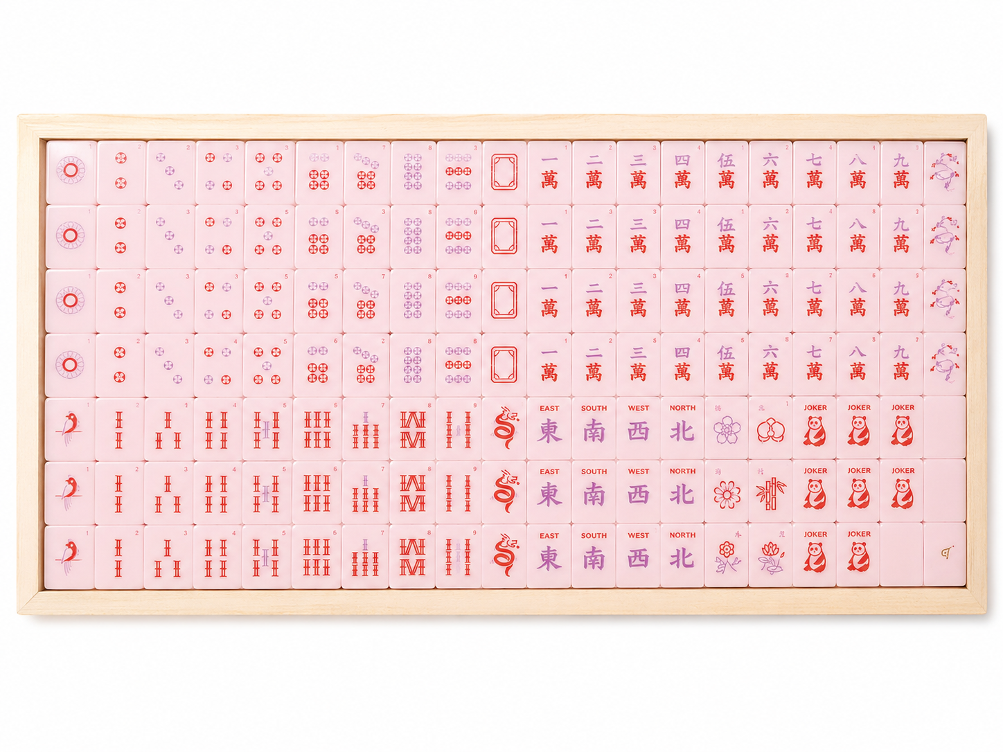 Tradewind Mahjong Tile Set - Petal Pink