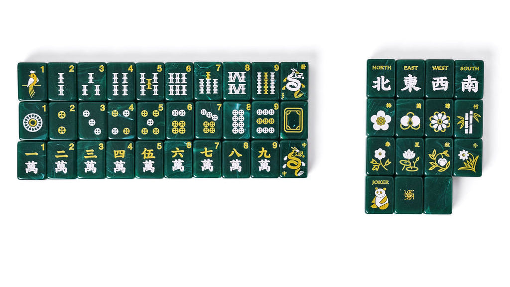 Tradewind Mahjong Tiles - Emerald Jade