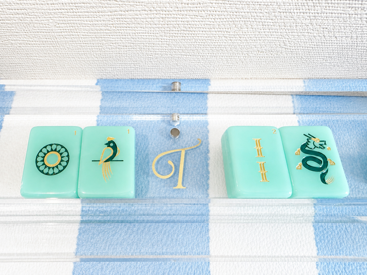Tradewind Mahjong Tiles - Aqua