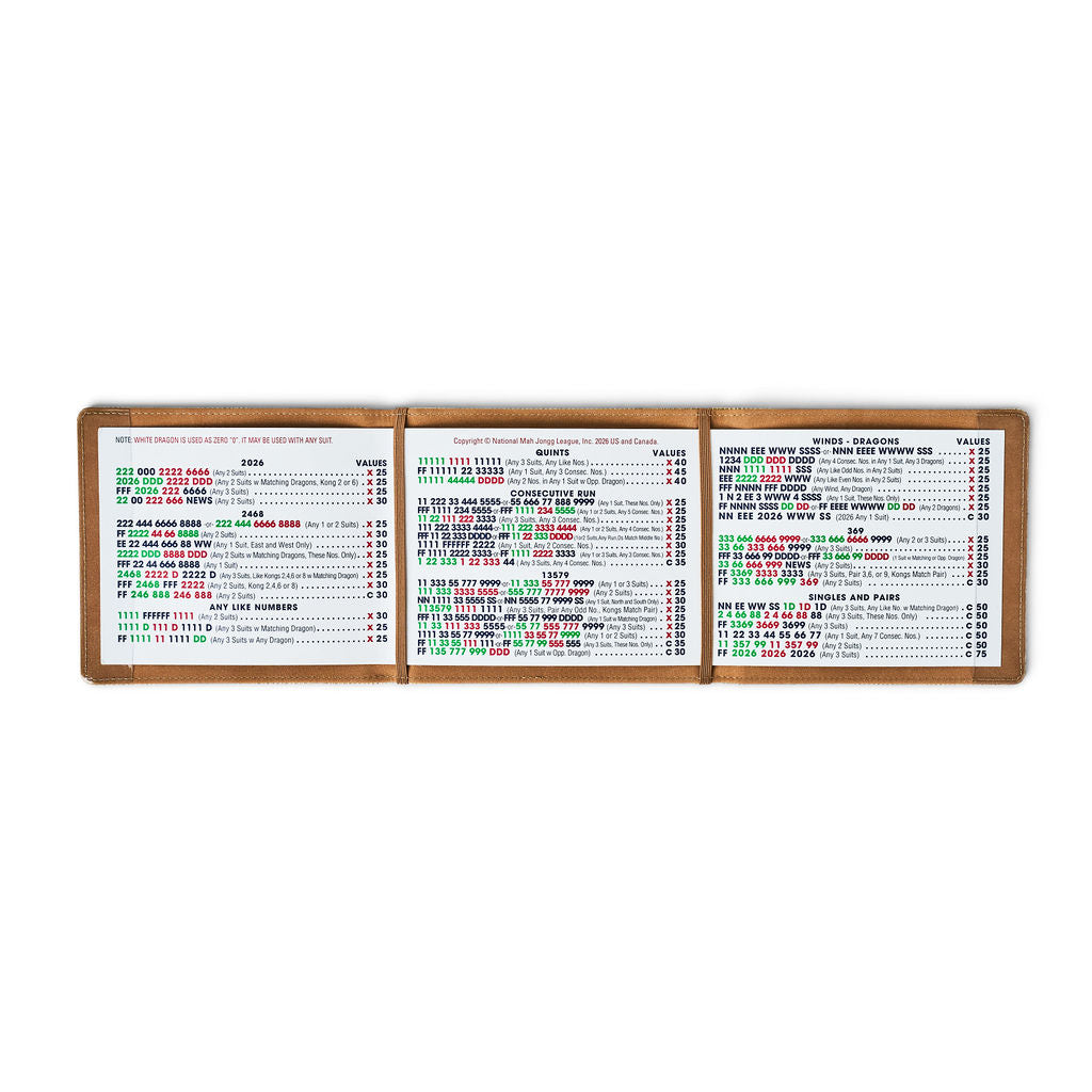 Vista Folio — Mahjong Card Holder Aperol